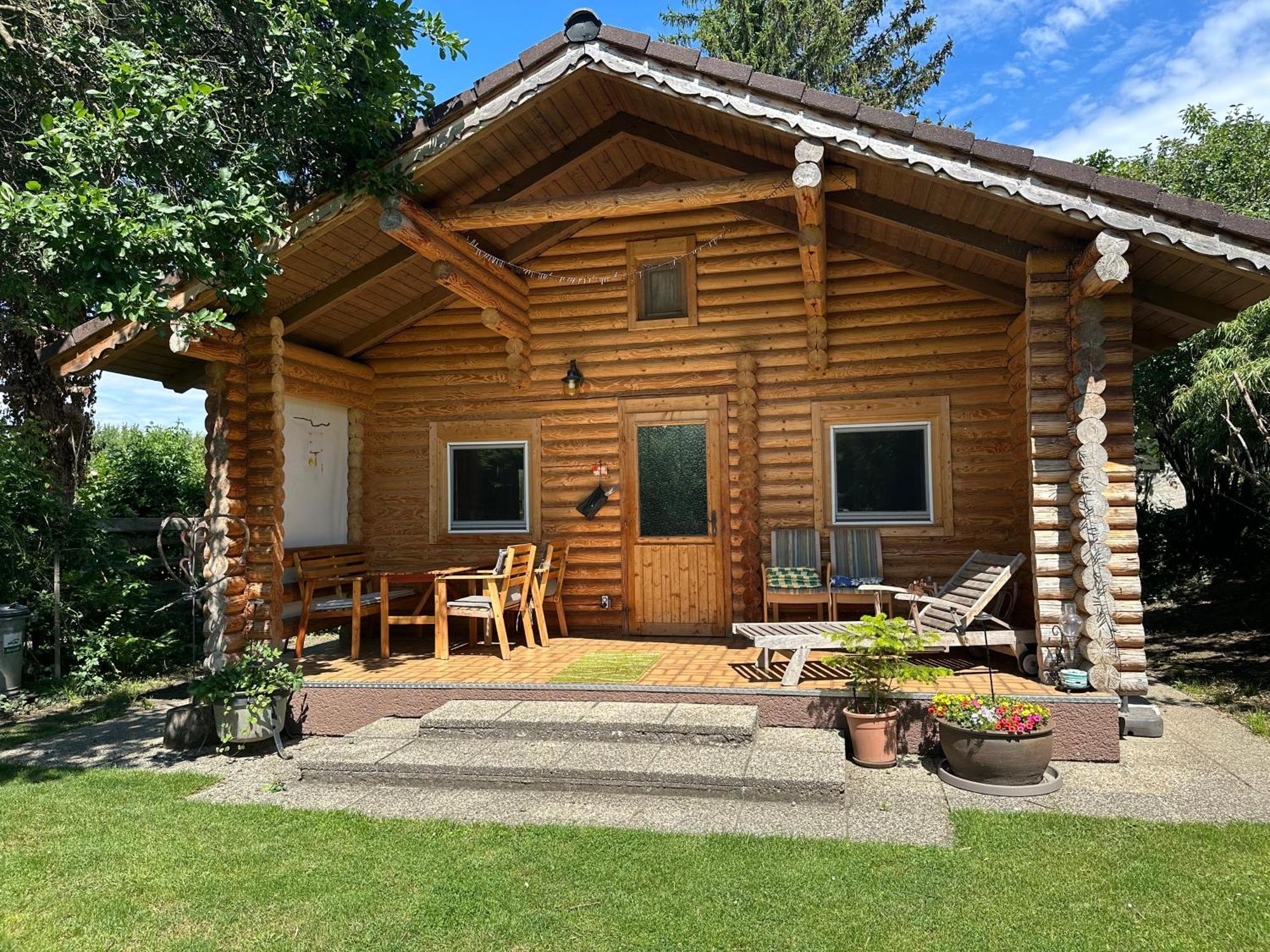 Gemuetliche Blockhuette In Wiennaehe Zofing Esterno foto